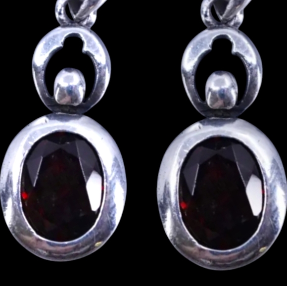 Garnet Earrings - Picture 2 of 3